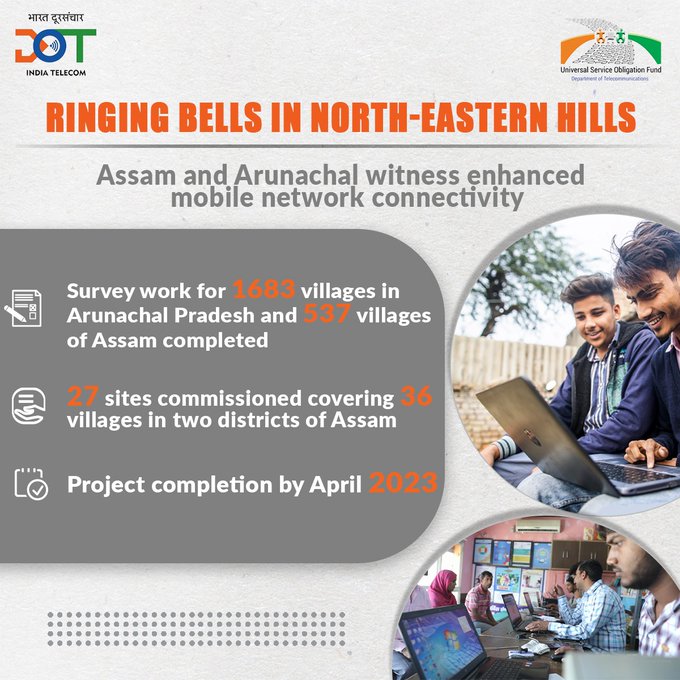 Ringing bells in North-Eastern Hills, mobile connectivity enhanced